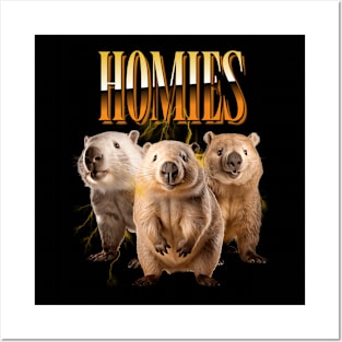 Capybara Funny Homies Posters and Art